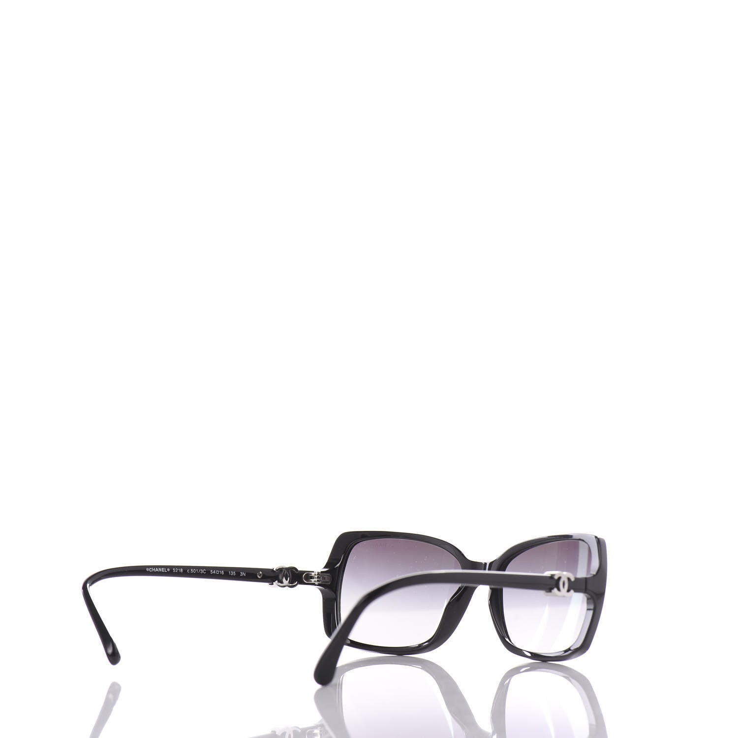 Chanel CC Sunglasses 5218-A Black 4 of 8