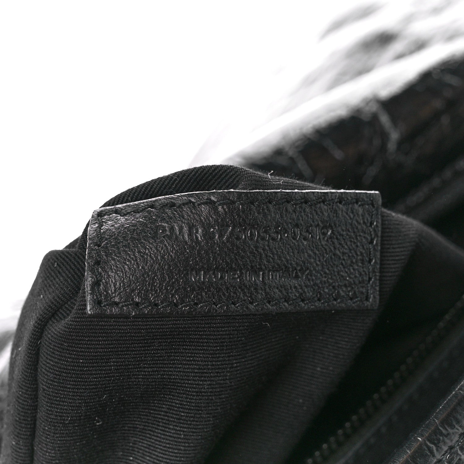 Saint Laurent Crinkled Calfskin Matelasse Monogram Medium Niki Chain Satchel Black 8 of 11