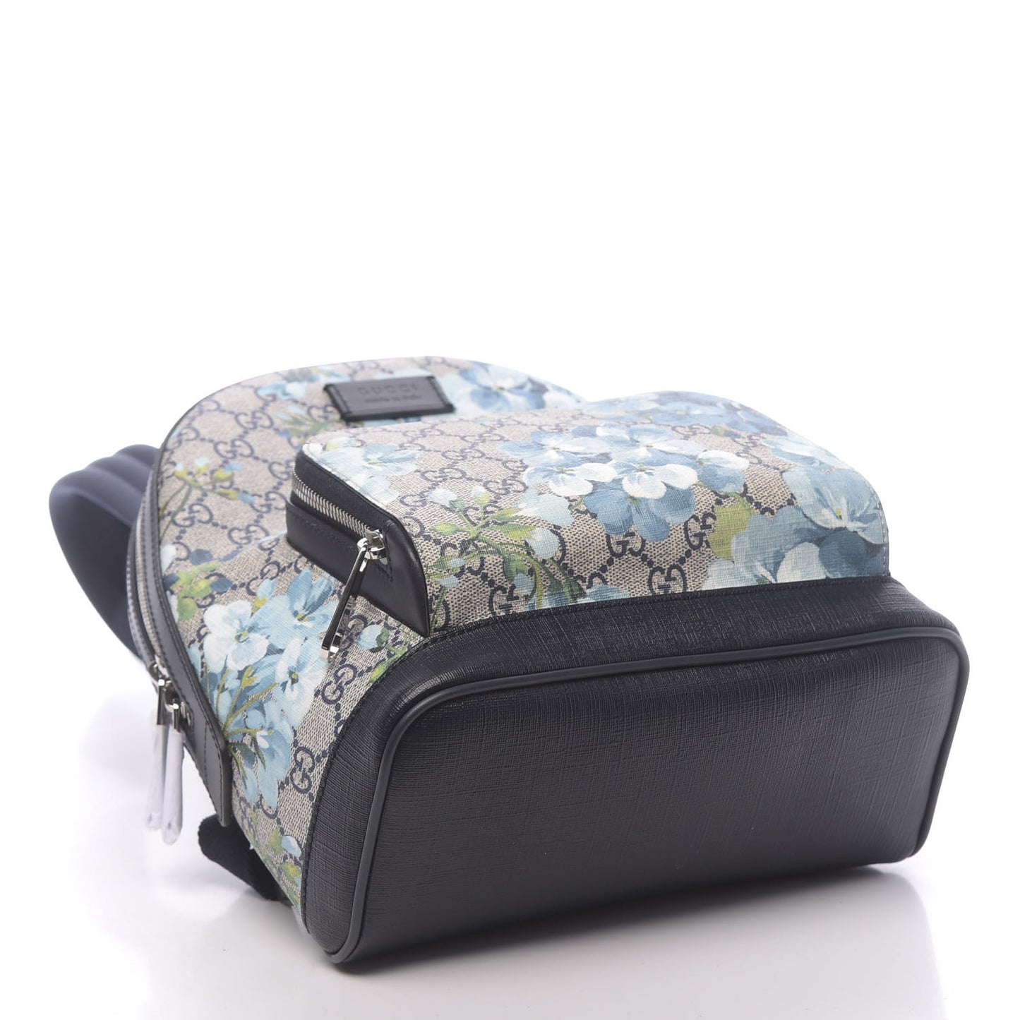 GG Supreme Monogram Blooms Small Day Backpack Blue