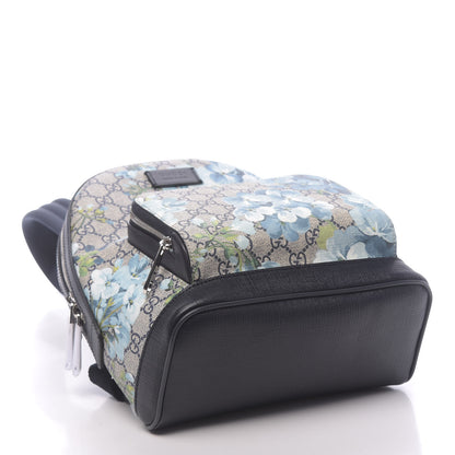Gucci GG Supreme Monogram Blooms Small Day Backpack Blue 3 of 9