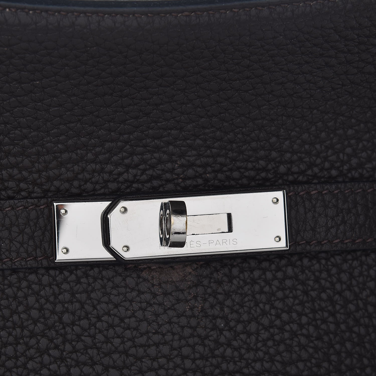 Hermes Taurillon Clemence Jypsiere 28 Chocolate 16 of 16