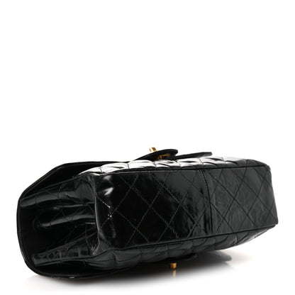 Chanel Patent Quilted Medium Double Sided Flap Black 4 of 17