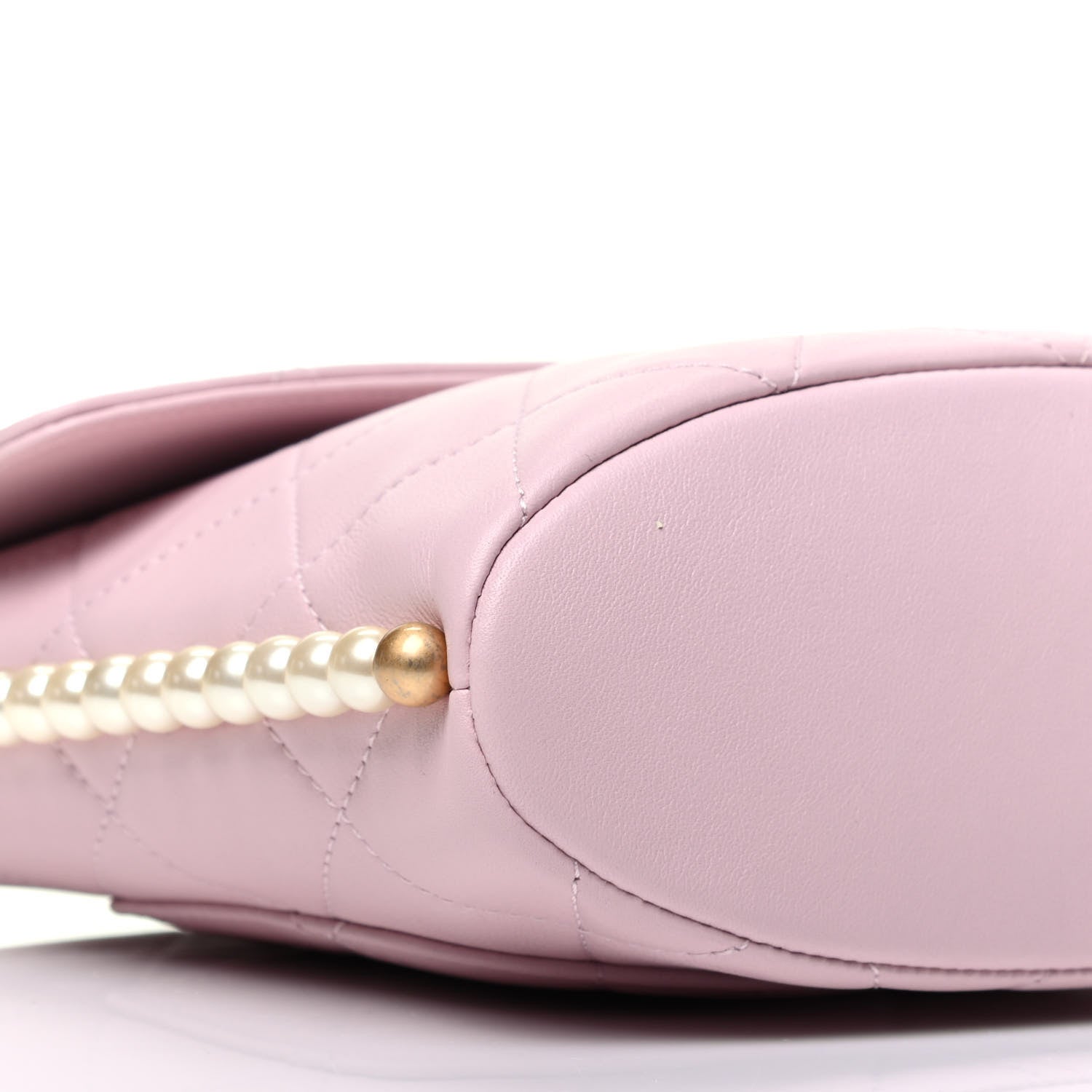 Chanel Calfskin Quilted Pearl Small About Pearls Hobo Bag Light Pink 8 of 9