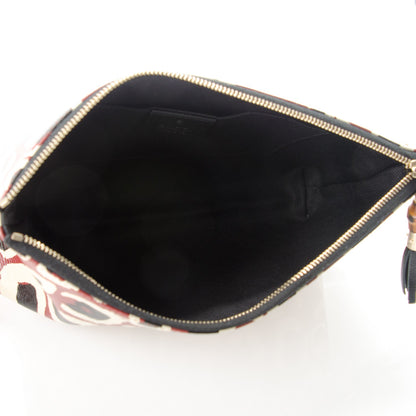Gucci Patent Leopard Printed Large Pouch Red 5 of 7