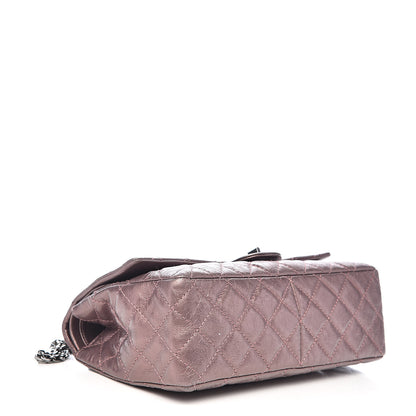 Chanel Metallic Aged Calfskin Quilted 2.55 Reissue 226 Flap Rose Fonce 4 of 13