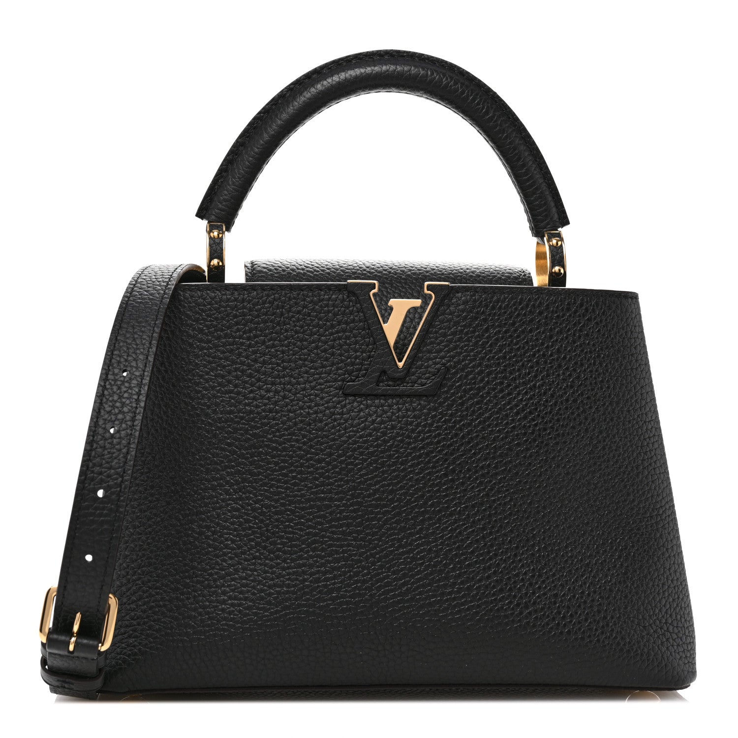 Louis Vuitton Taurillon Capucines BB Black 1 of 10