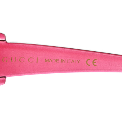 Gucci Acetate Round Sunglasses GG0875S Burgundy Orange 6 of 8