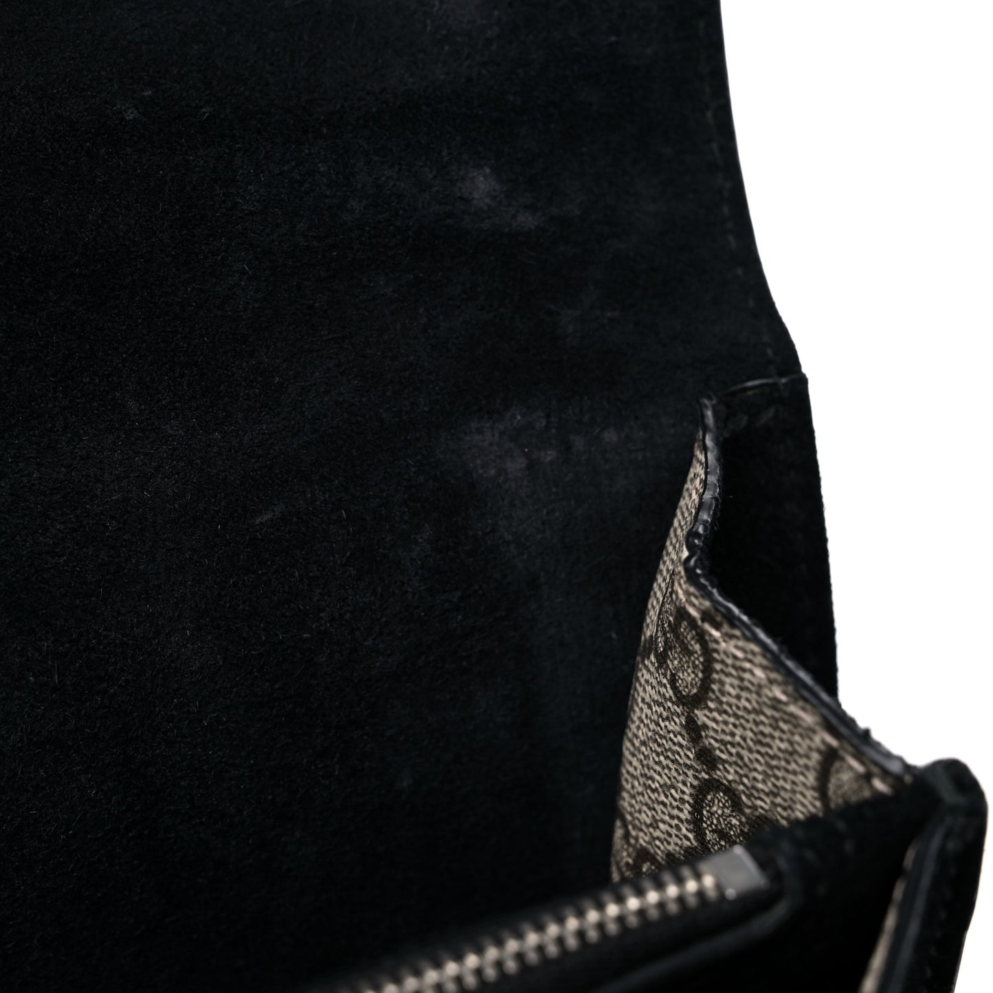 GG Supreme Monogram Small Dionysus Shoulder Bag Black