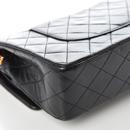 Chanel Lambskin Quilted Medium Double Flap Black 12 of 15