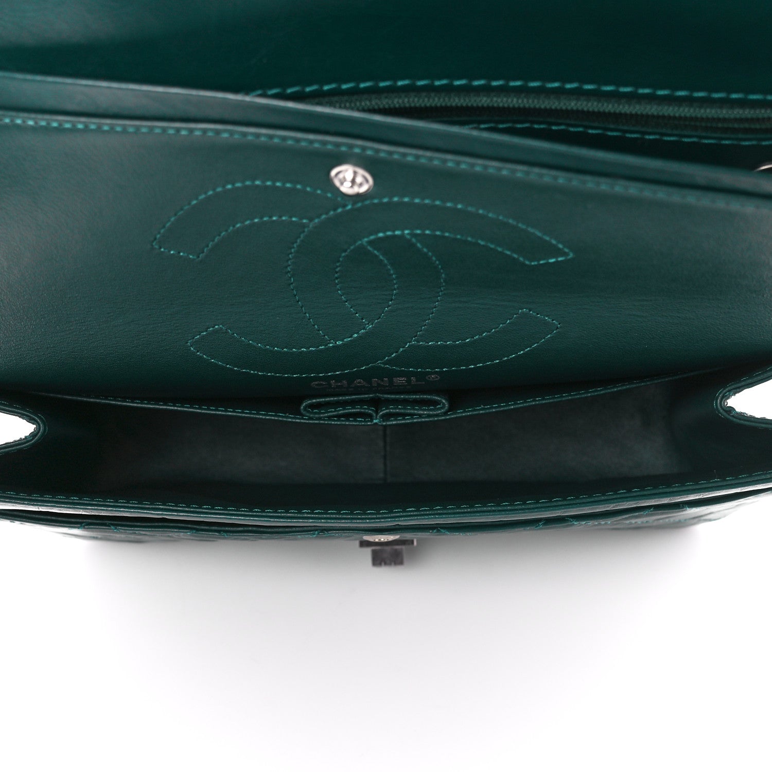 Chanel Aged Calfskin Quilted 2.55 Reissue 226 Flap Green 5 of 11