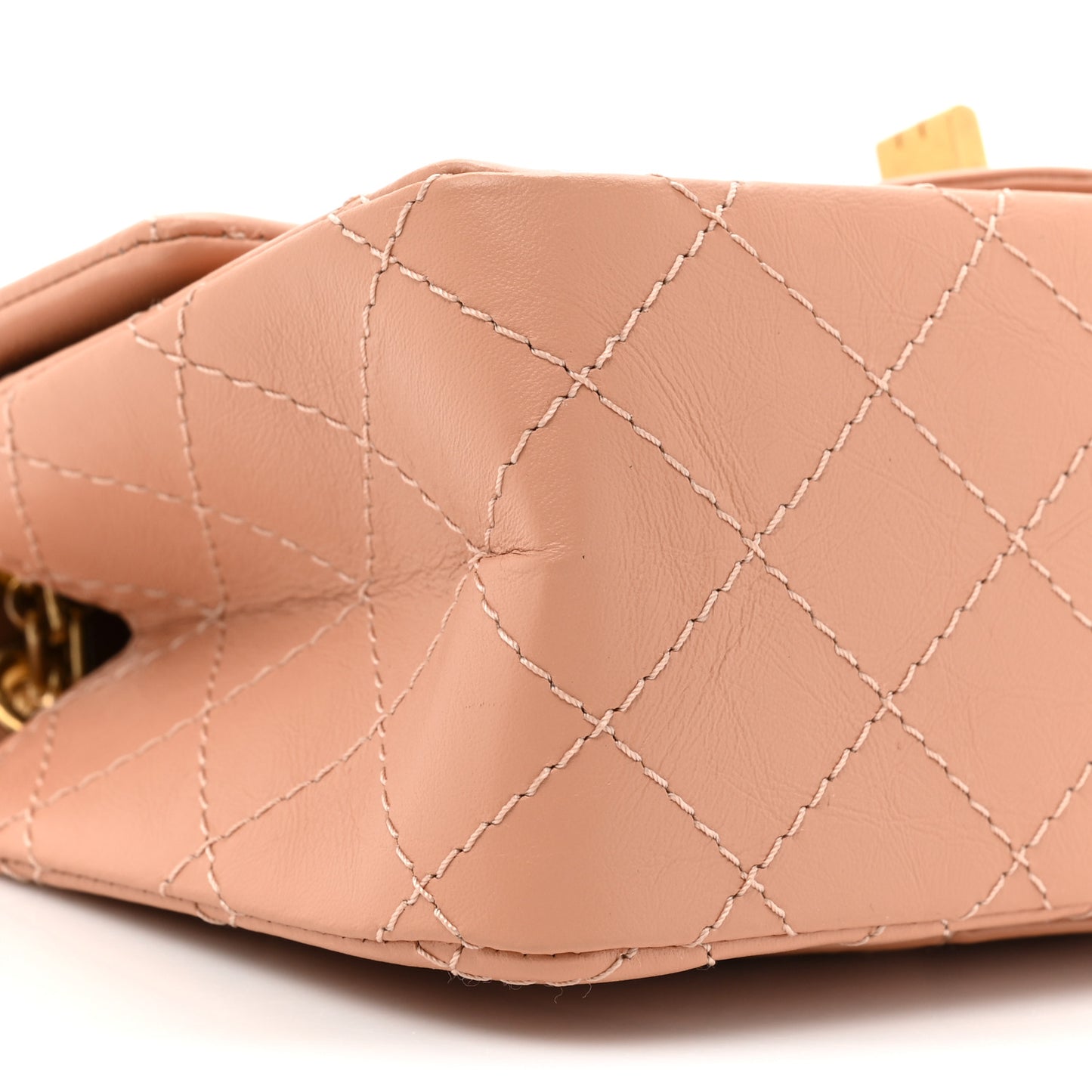 Aged Calfskin Quilted 2.55 Reissue Mini Flap Beige