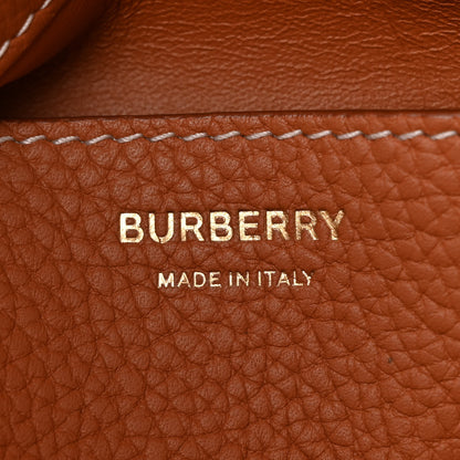 Burberry Grainy Calfskin Small TB Bucket Bag Russet Brown 6 of 11