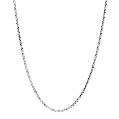 David Yurman Sterling Silver 14K Yellow Gold 2.7mm Box Chain Necklace 16" 1 of 3