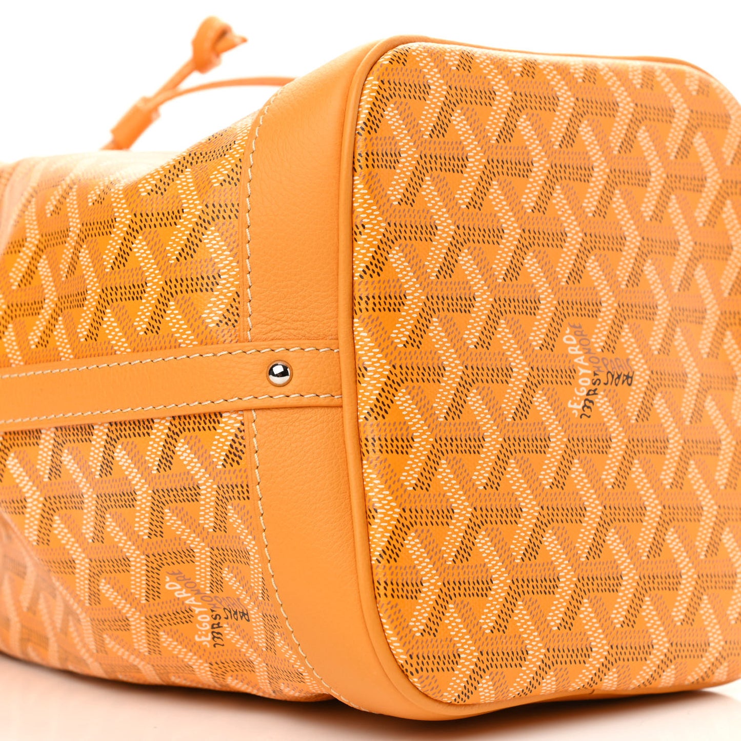 Goyardine Petit Flot Bucket Bag PM Yellow
