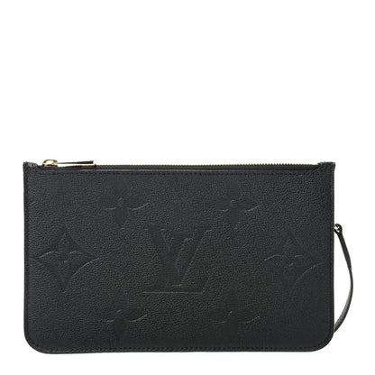 Louis Vuitton Empreinte Monogram Giant Neverfull MM Pochette Black 1 of 7
