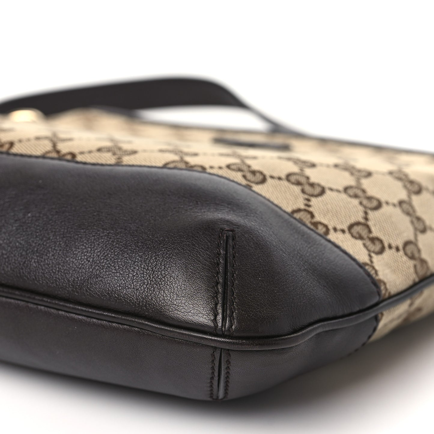 GG Monogram Web Messenger Bag Dark Brown