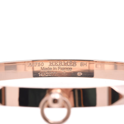 Hermes 18K Rose Gold PM Collier De Chien Bracelet SH 4 of 10