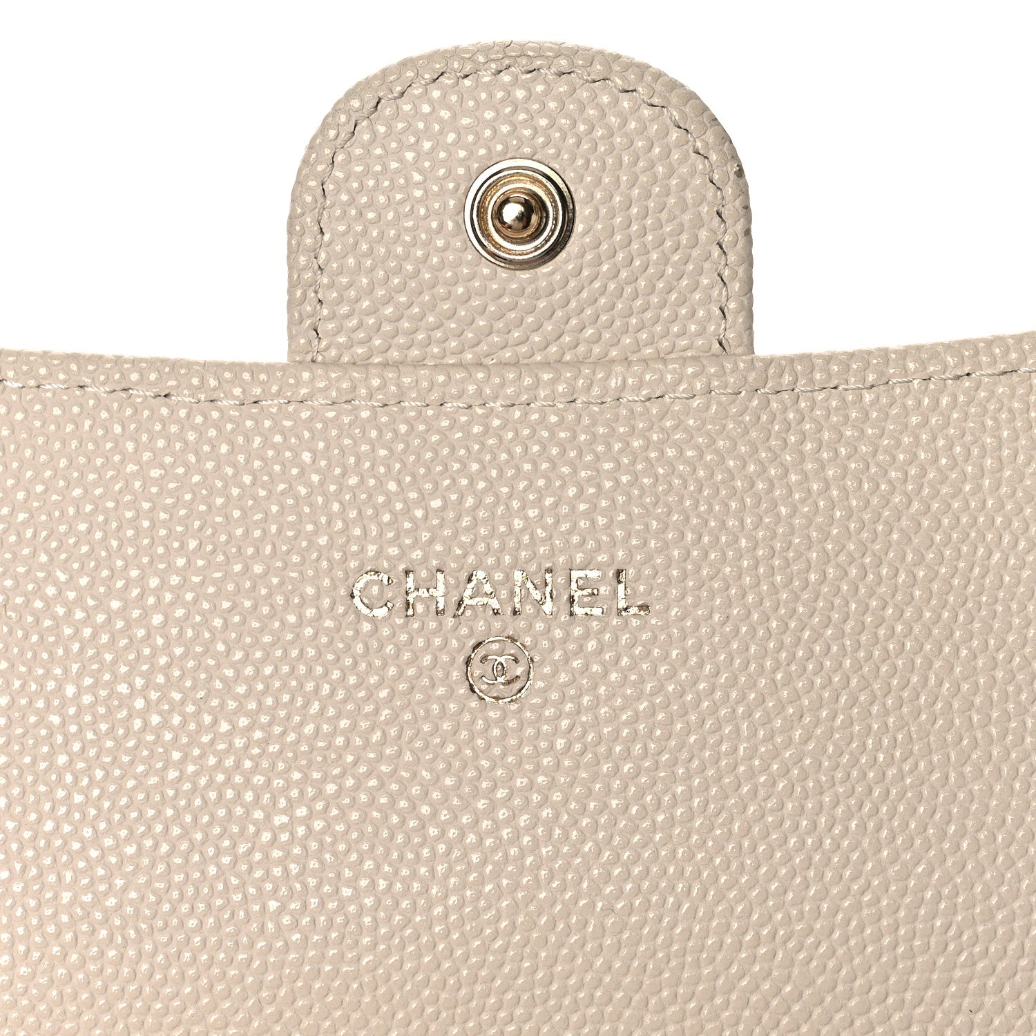 Chanel Caviar Quilted Large Gusset Flap Wallet Beige 6 of 11
