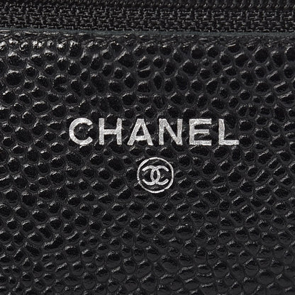 Chanel Caviar Quilted Wallet On Chain WOC Black 6 of 8