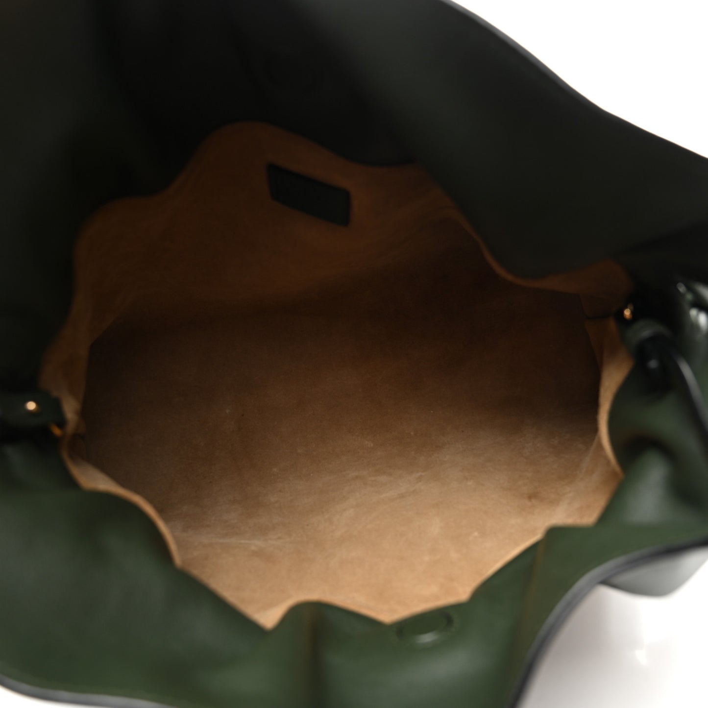 Nappa Calfskin Medium Flamenco Knot Clutch Avocado Green