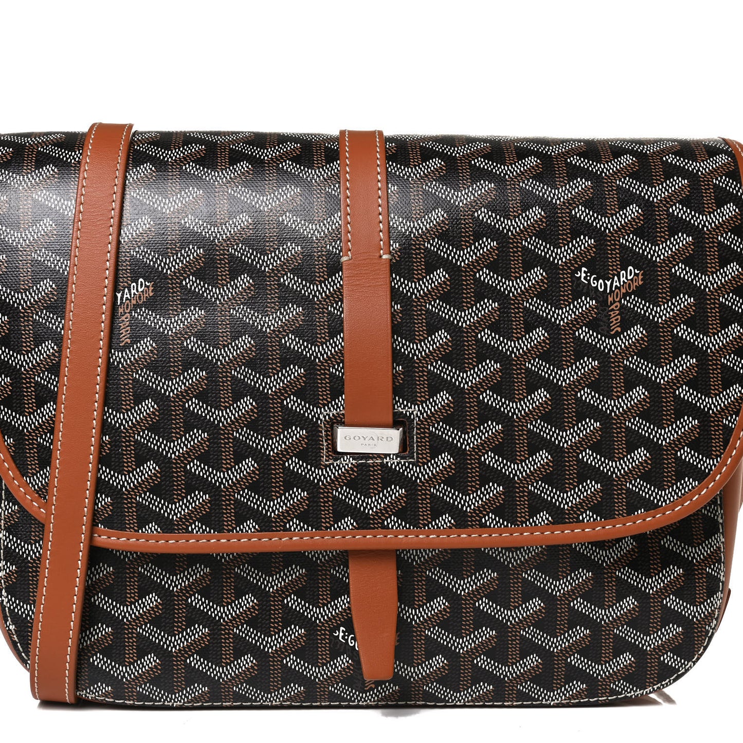 Goyardine Belvedere II MM Messenger Bag Black Gold