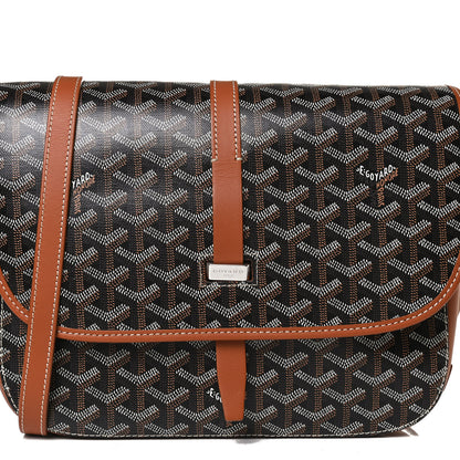 Goyard Goyardine Belvedere II MM Messenger Bag Black Gold 8 of 20