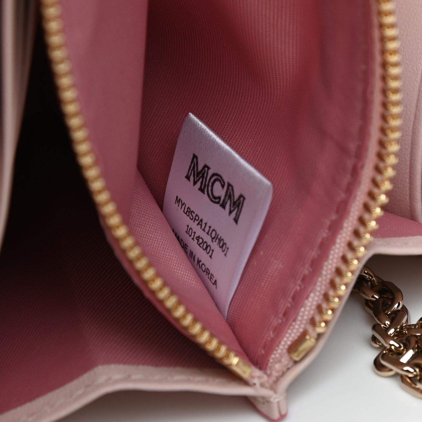 Visetos Large Patricia Wallet On Chain Soft Pink