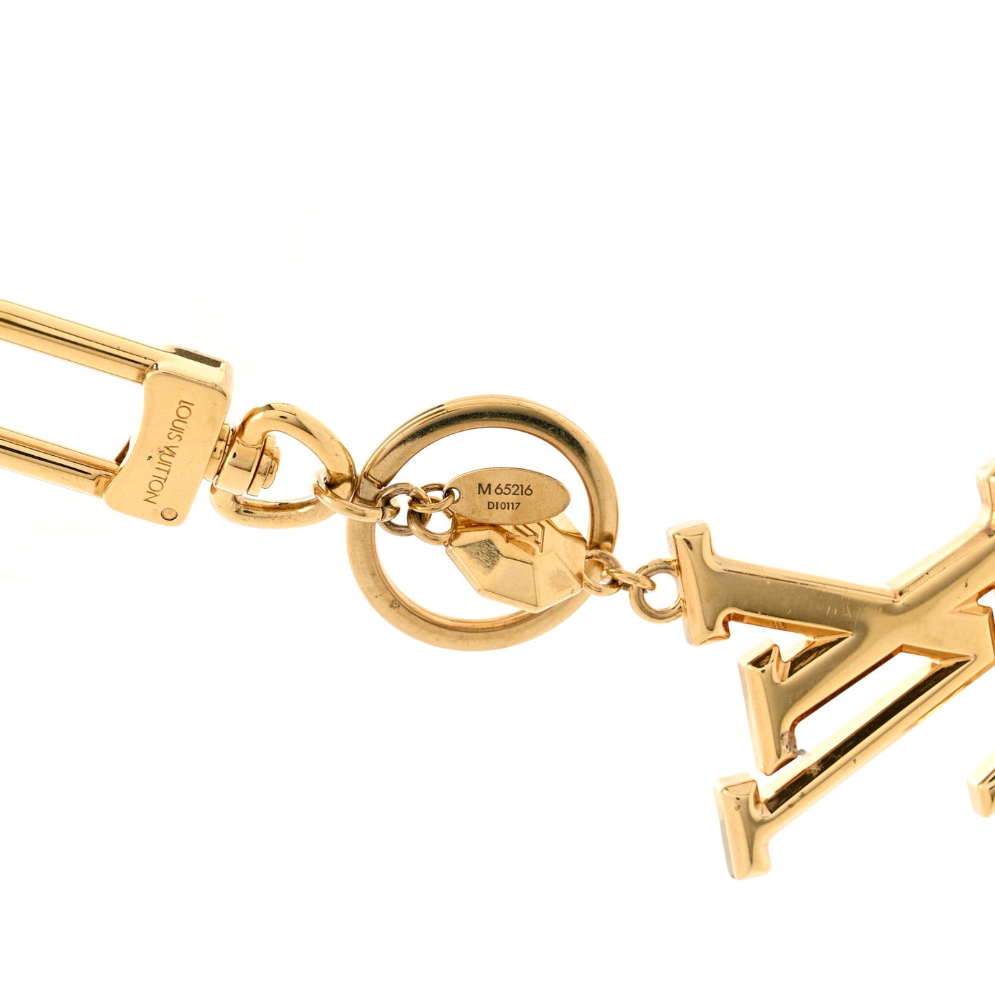 LV Facettes Bag Charm Key Holder Gold