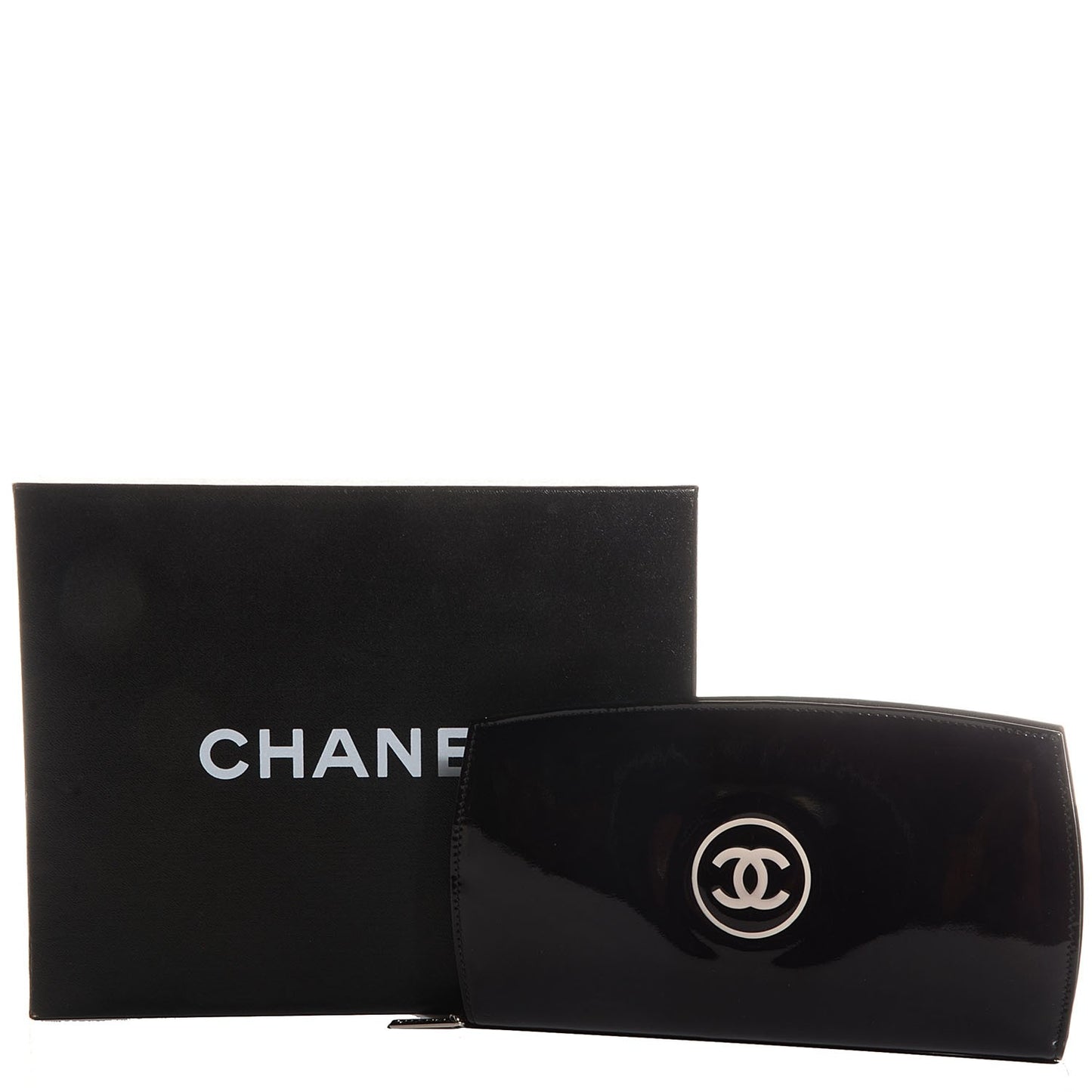 Patent Trousse Maquil Wallet Black