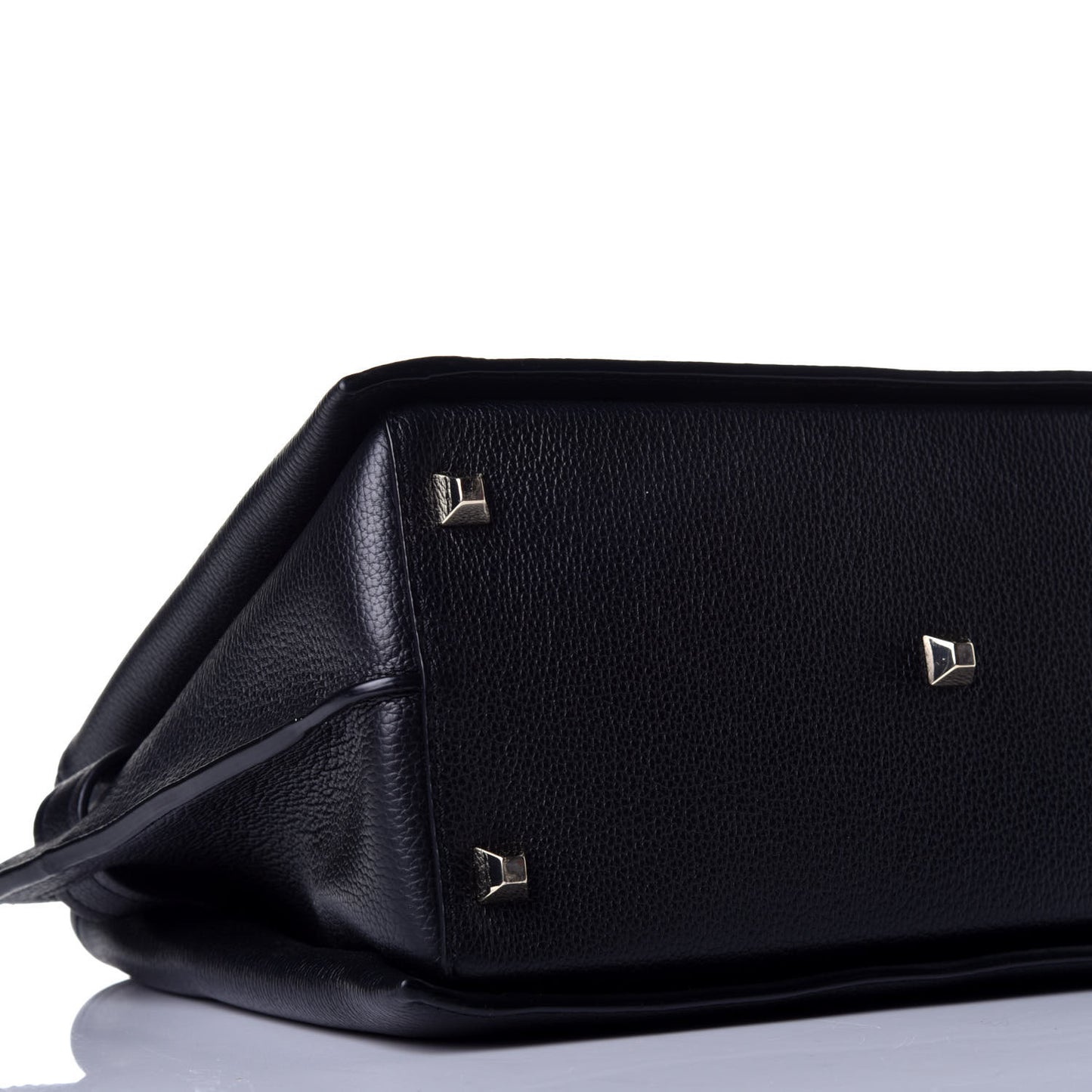Grained Calfskin Park Avenue Medium Neo Milla Tote Black