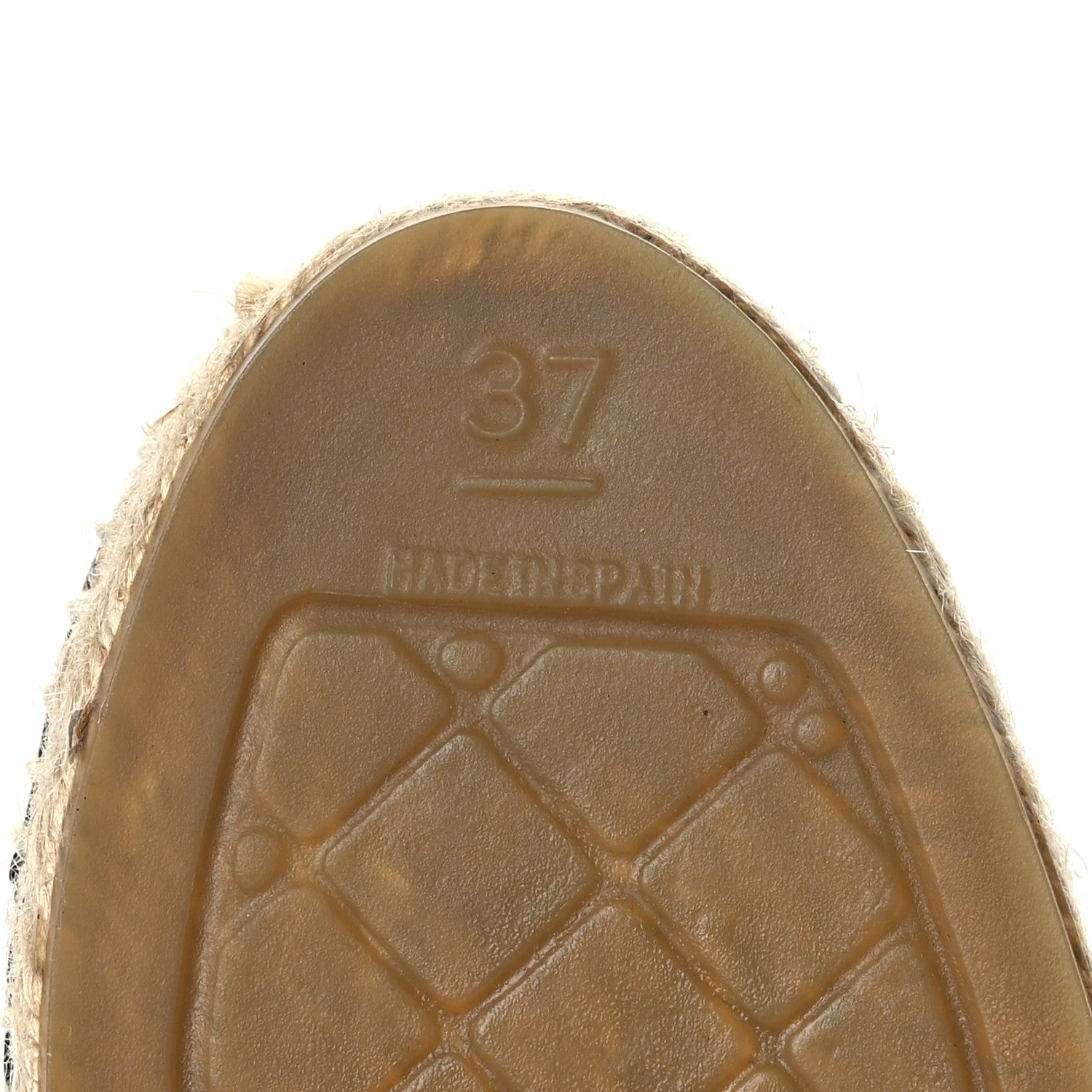 Chanel Iridescent Goatskin Patent CC Espadrille Mules 37 Black 8 of 8