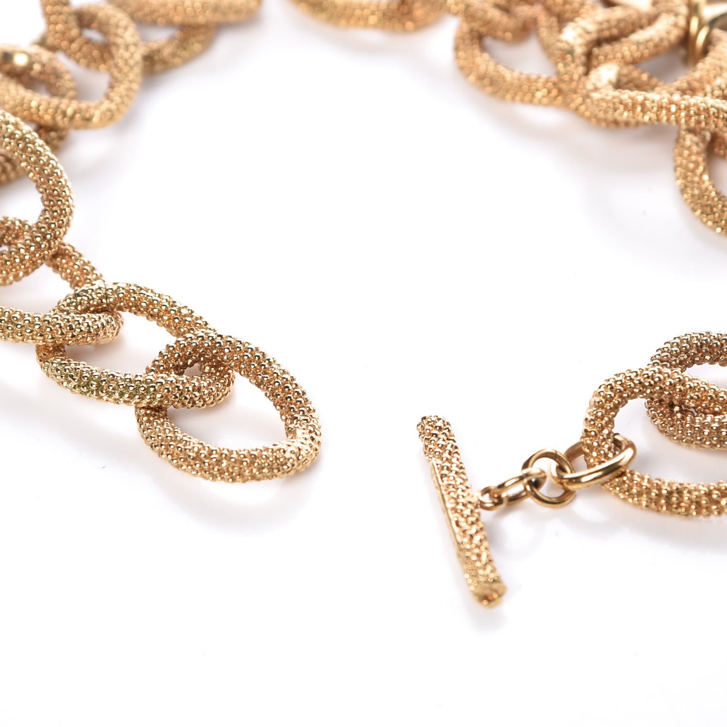 John Hardy Monogram Chain Link Necklace Gold 4 of 4