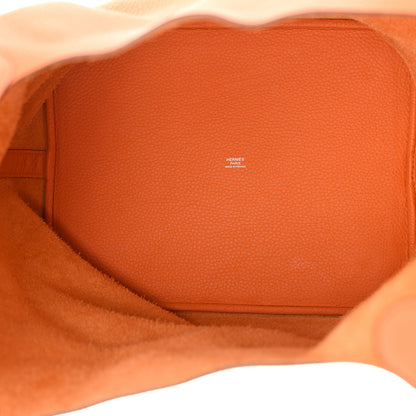 Hermes Taurillon Clemence Picotin Lock 26 GM Orange 5 of 12