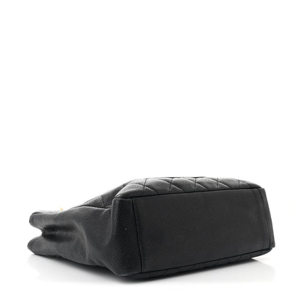 Chanel Caviar Quilted Petit Shopping Tote PST Black 4 of 10