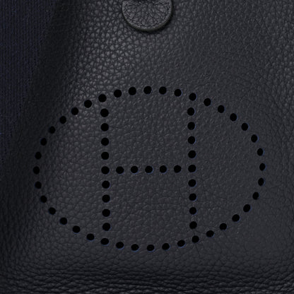 Hermes Taurillon Clemence Evelyne TPM Bleu Obscur 8 of 11