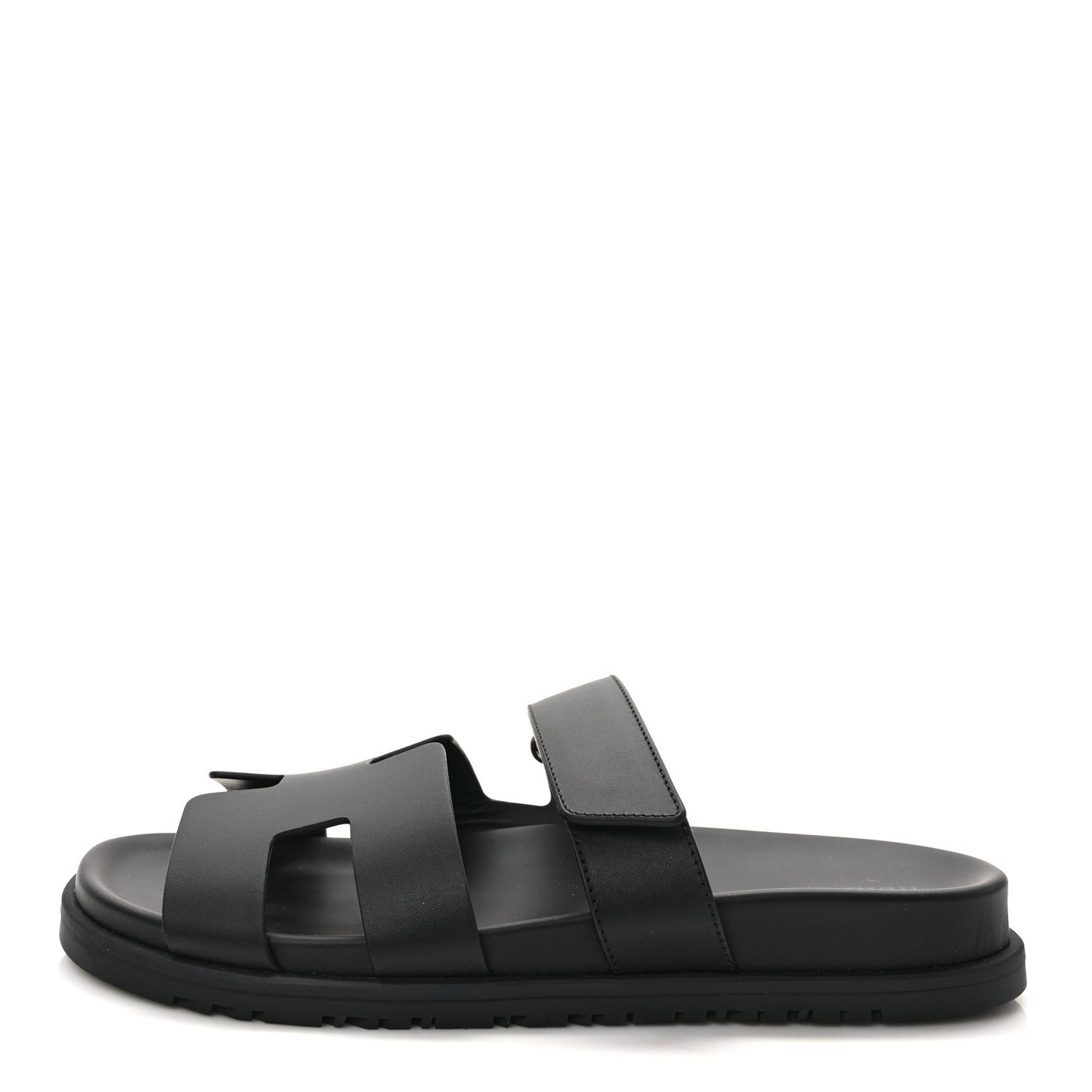 Calfskin Womens Chypre Sandals 40.5 Black