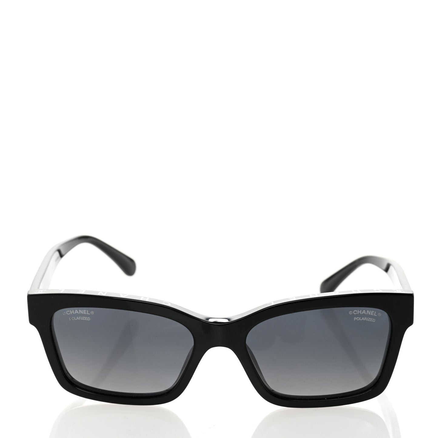 Acetate Polarized Square Sunglasses 5417 Black