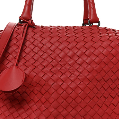 Bottega Veneta Nappa Intrecciato Boston Carmine 9 of 11
