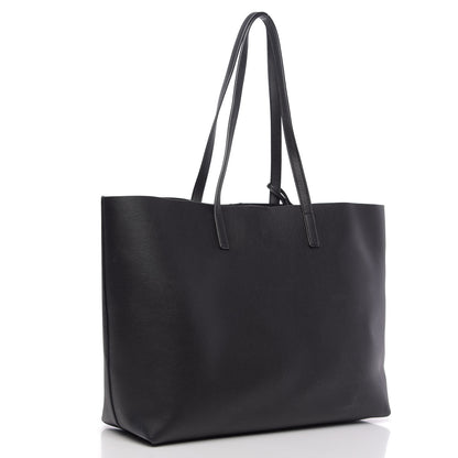 Saint Laurent Calfskin Large Shopping Tote Black 3 of 10