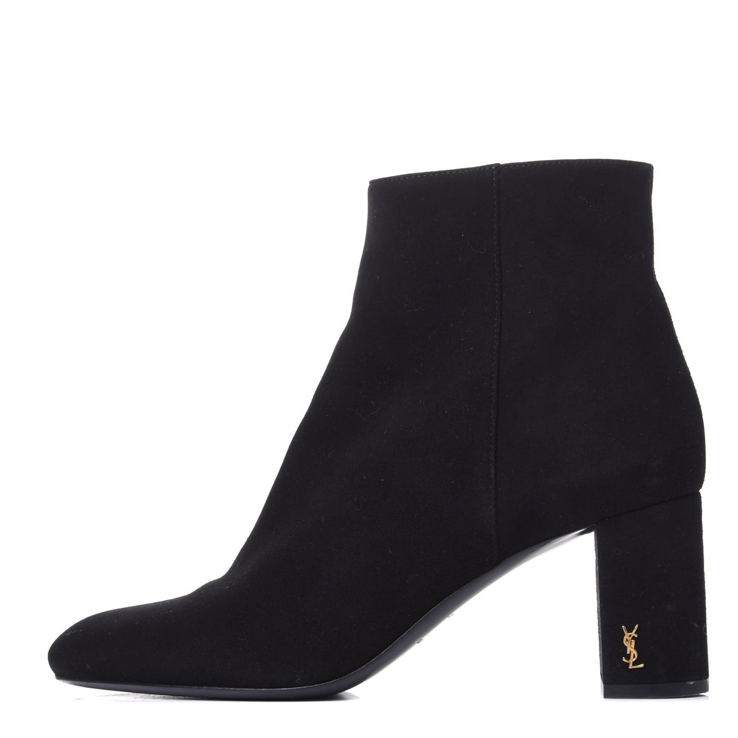 Kid Scamosciato Loulou 70 Ankle Zip Boot 39 Black