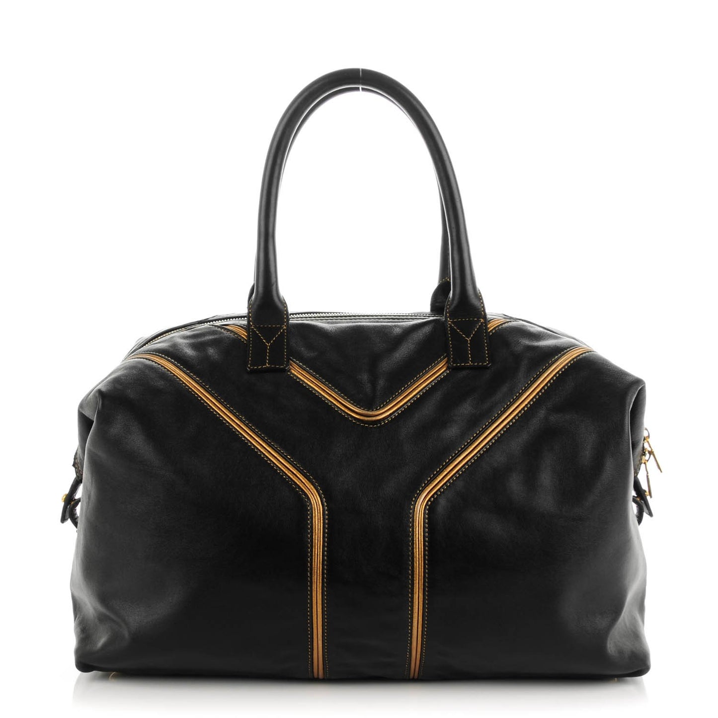 Calfskin Medium Easy Sac Black Gold