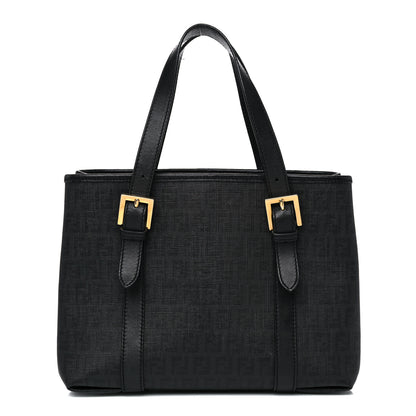 Fendi Zucchino Spalmati Vitello Small Tote Black 1 of 20