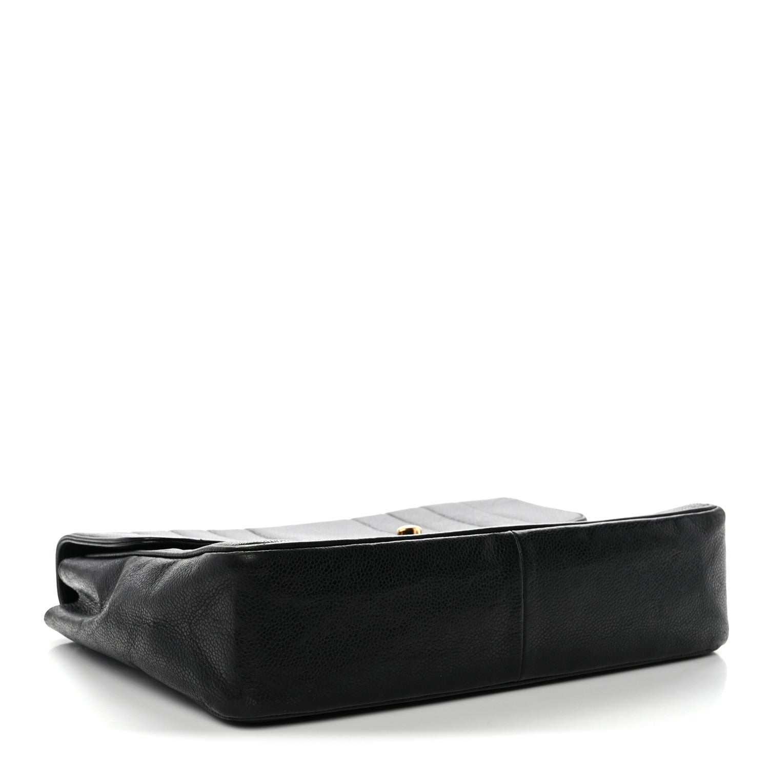 Chanel Caviar Vertical Quilted Jumbo Single Flap Black 4 of 12