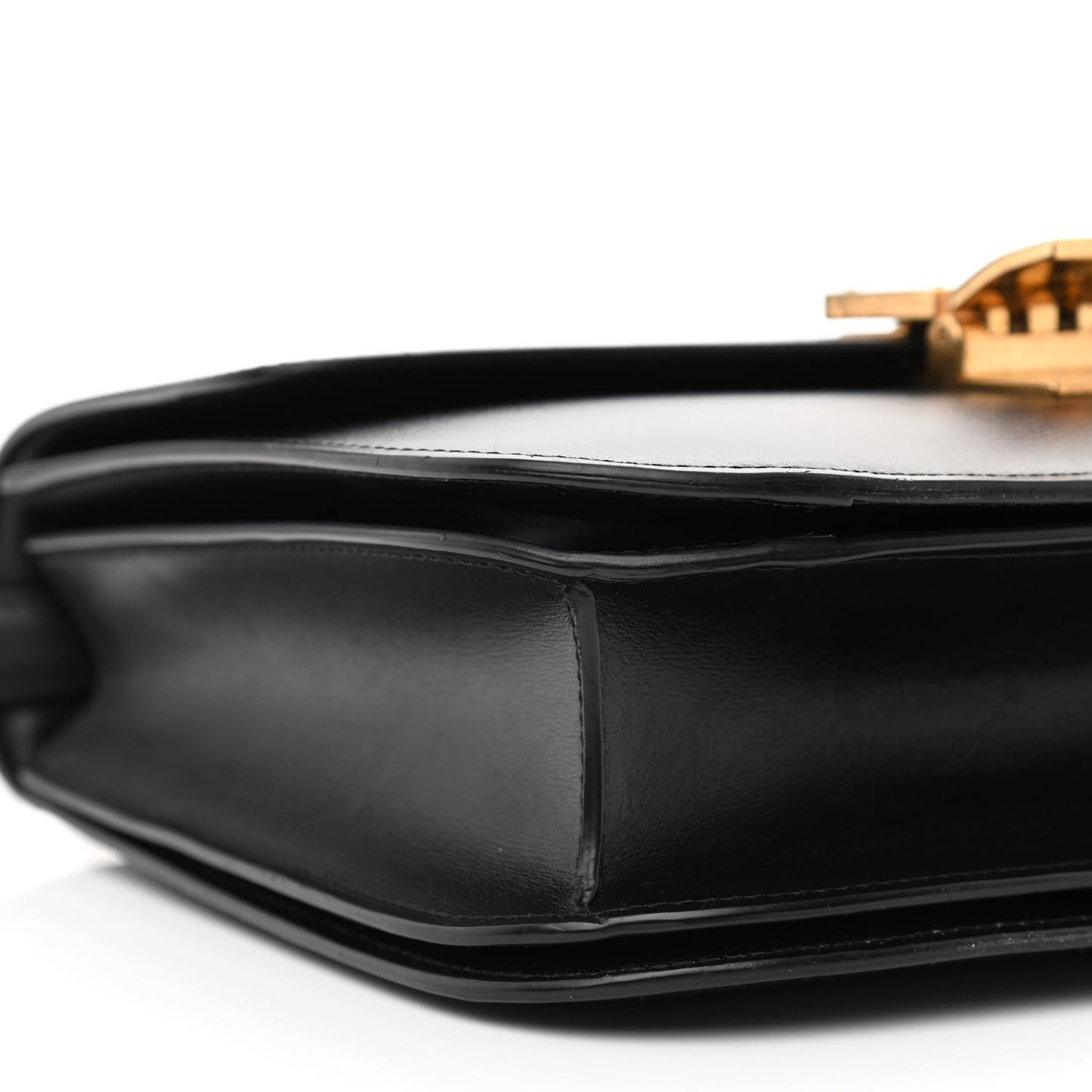 Box Calfskin Medium Classic Box Flap Bag Black