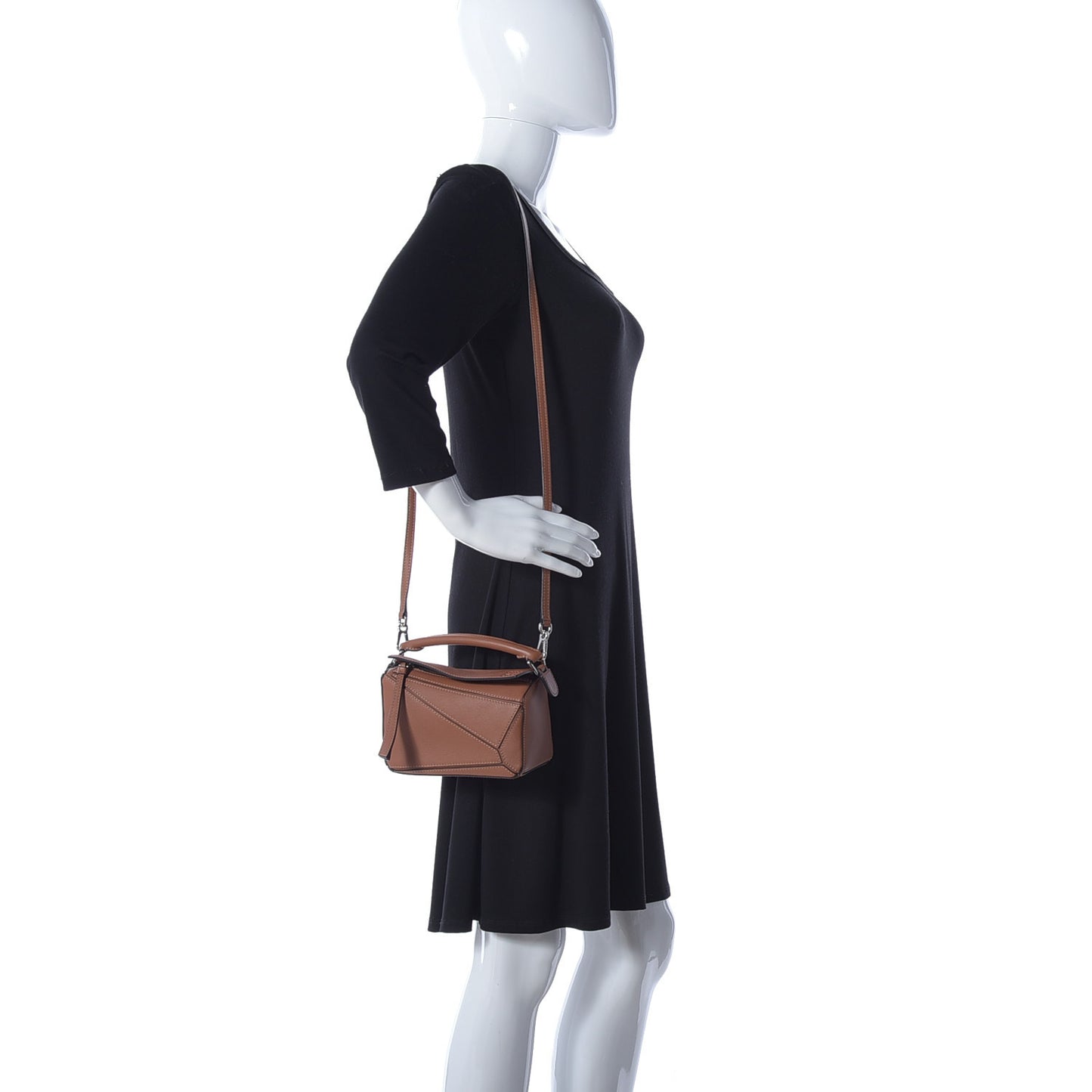 Calfskin Mini Puzzle Bag Tan