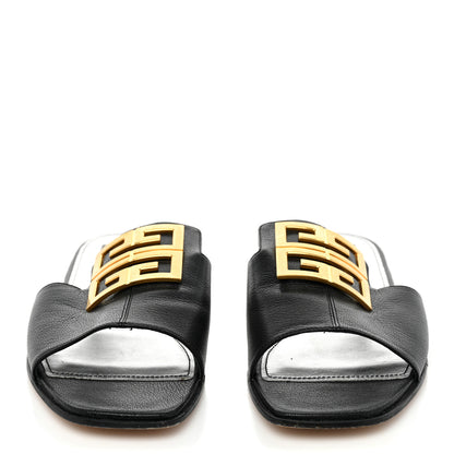 Givenchy Goatskin 4G Flat Sandals 40 Black 2 of 9