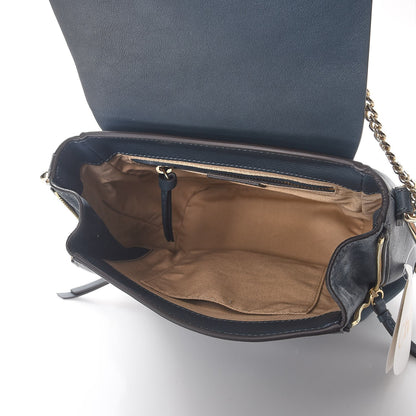 Chloe Suede Calfskin Small Faye Backpack Silver Blue 5 of 7