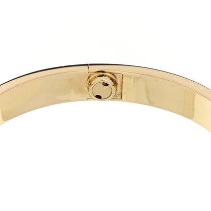 Cartier 18K Yellow Gold 4 Diamond LOVE Bracelet 16 8 of 9