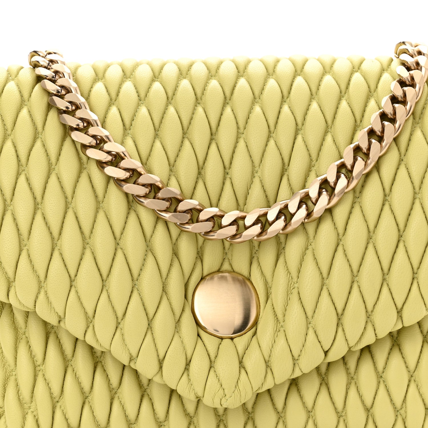 Proenza Schouler Lambskin Quilted PS Harris Small Shoulder Bag Pale Green 8 of 10