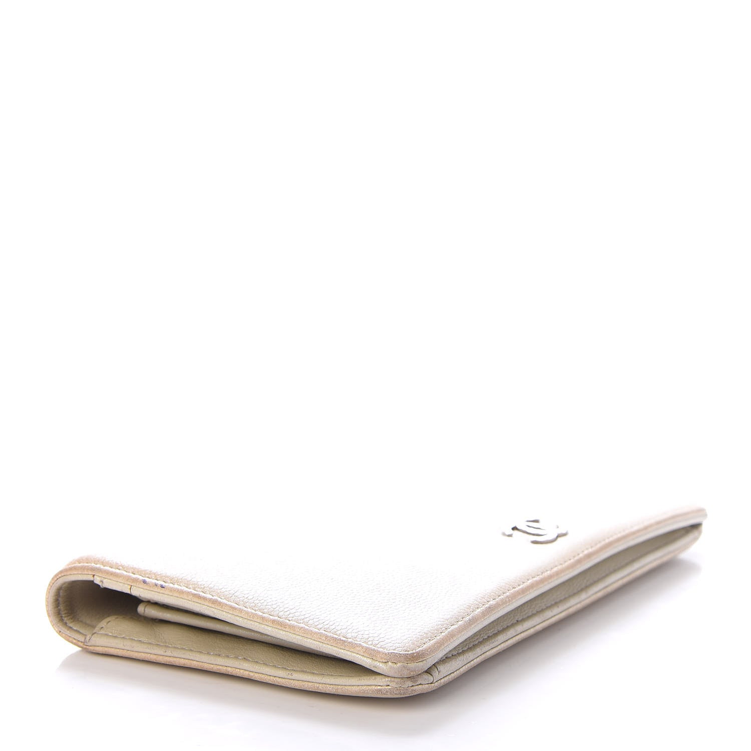 Chanel Caviar Sevruga Yen Wallet Beige 4 of 8